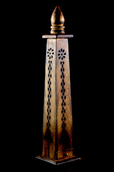 Wood Tower Incense Holder - M0269