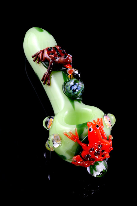 (US Made) Small Ribbit Spoon Pipe - P2394