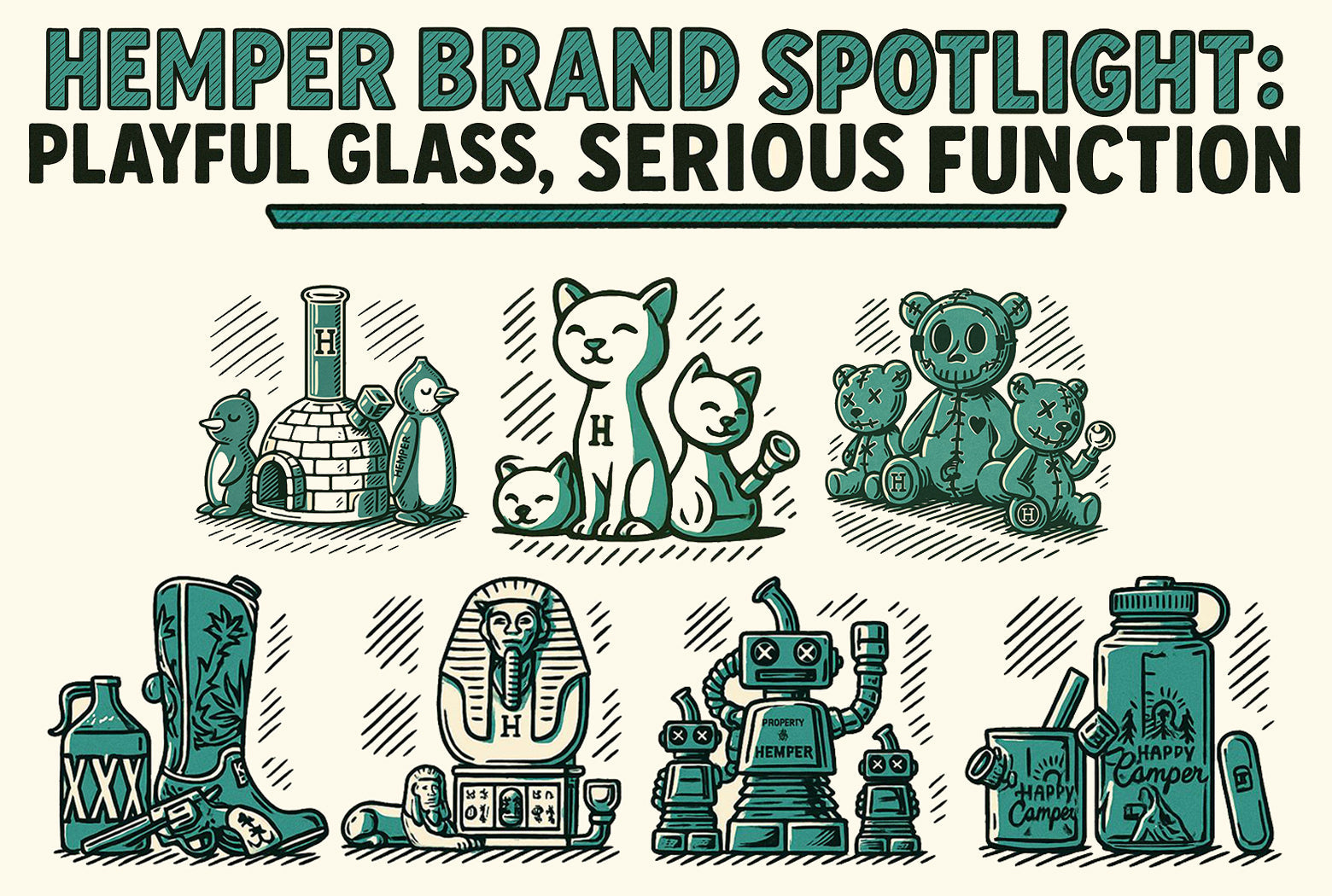 Hemper Brand Spotlight: Playful Glass, Serious Function