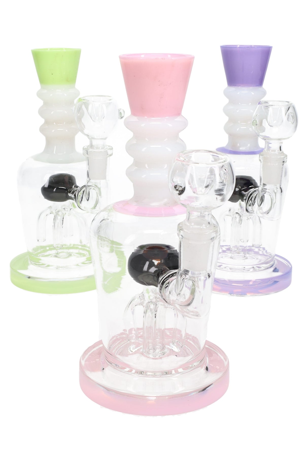 7" Neon Stemless GoG Water Pipe with Tree Perc - WP3230