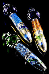 7" Color Changing Glass Critter Steam Roller - P2973