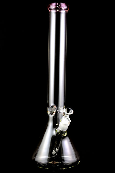 17" Glass on Glass Beaker Water Pipe with Ice Pinch – WP2185