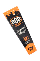 Pop 3 Assorted Flavor King Size Pre-Rolled Cones Display of 25 - RP363