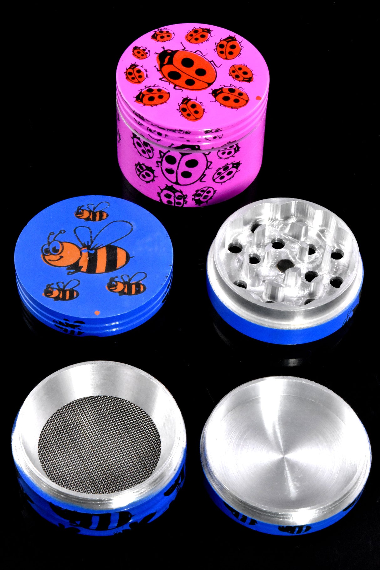 4 Part Colorful Insect Aluminum Grinder - G0461