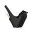 Black Proxy Travel Pipe with Proxy core attached, sleek silicone shell designed for durable travel use.