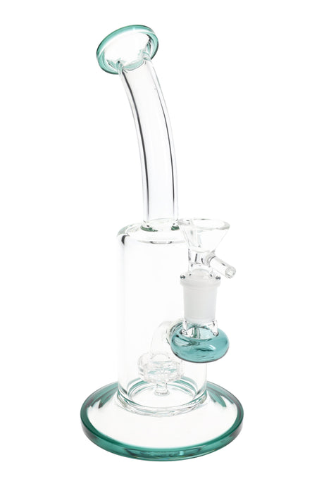 9" Small Stemless GoG Bent Neck Straight Shooter Water Pipe with Showerhead Perc - WP3132