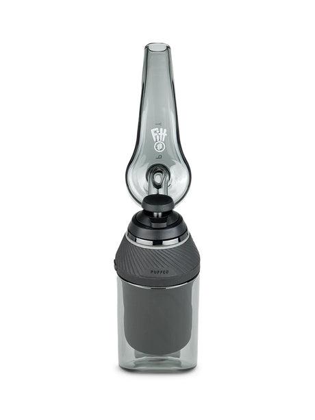 Front view of Puffco Proxy with Ryan Fitt recycler attached, compact water chamber centered and ready