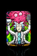 Small Art Metal Rolling Tray with Magnetic Lid – 7″ × 5″ – Select Design