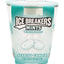 Ice Breakers Mints Wintergreen scented candle, cool mint blue wax 3-oz tumbler, label depicts speckled mints