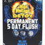 Front of High Voltage Permanent 5 Day Flush box, Blue Berry flavor, labeled 5-day detox kit with capsules and drinks.