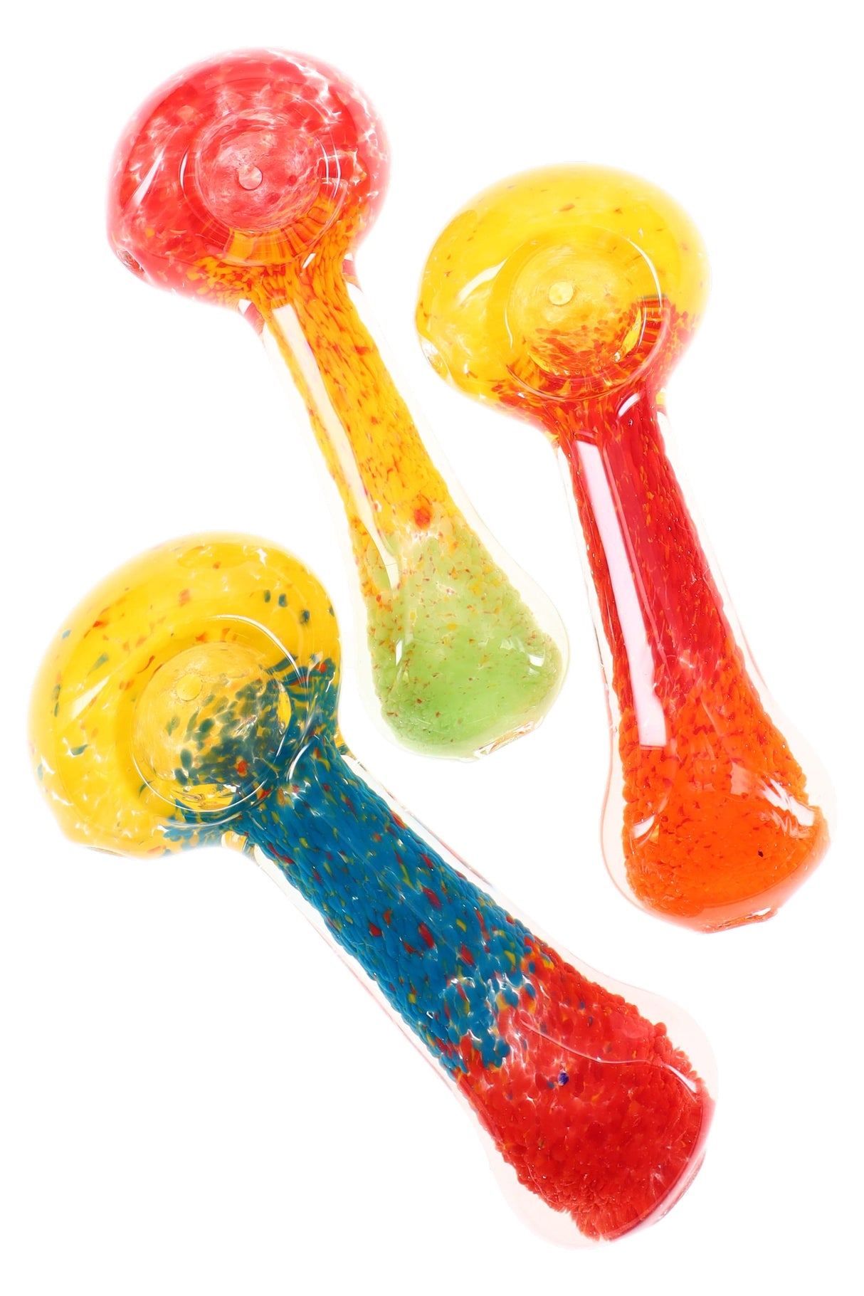 4.5" Multicolor Frit Glass Pipe - P1980