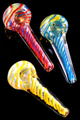 Small Striped Color Changing Glass Pipe - P1997