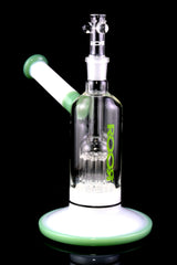 RooR Tech 7.5" Multicolor Glass on Glass Chamber Bubbler with Ten Arm Tree Perc - B1278