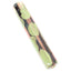 Close-up green ceramic one-hitter bat with marbled glaze and subtle gold detailing, rounded tip micro pipe.