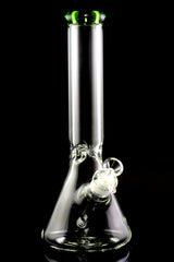 Large 14" 9mm Glass on Glass Beaker Water Pipe with Ice Pinch - WP2350