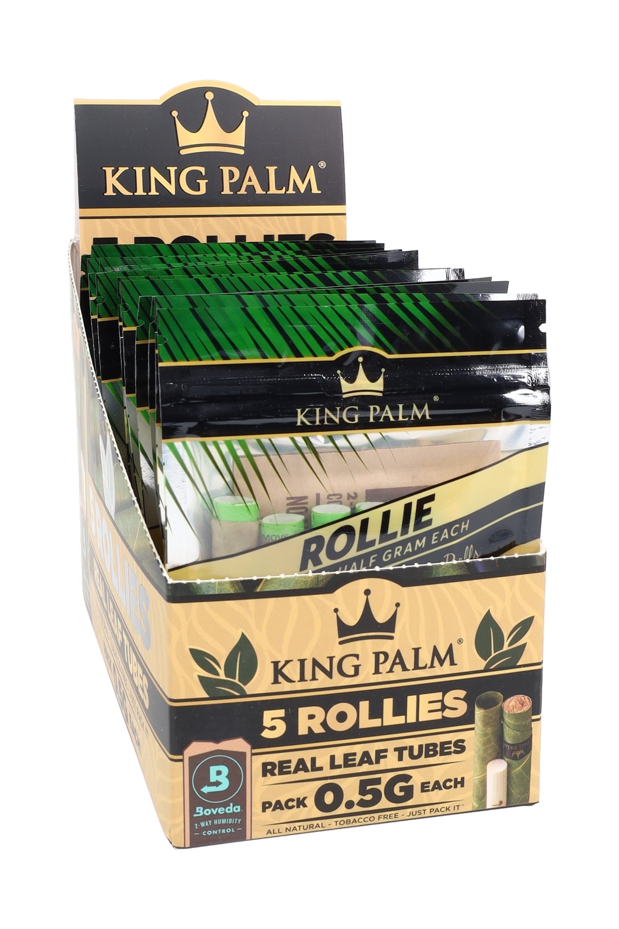 King Palm 5 Pack Rollies Display of 15 - RP354