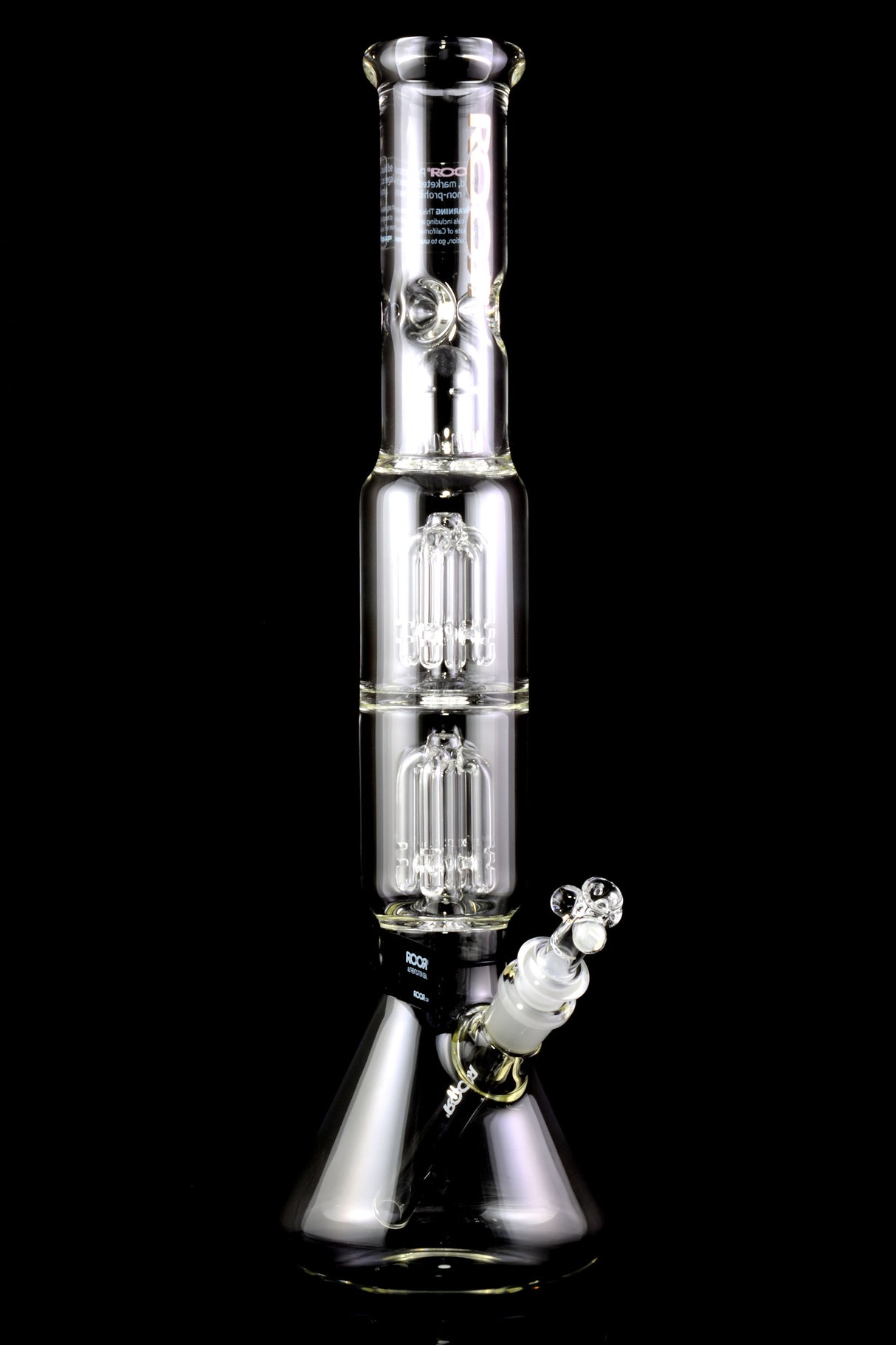 RooR Tech 17" Beaker 5mm Thick GoG Water Pipe with Double Tree Percs - WP2494