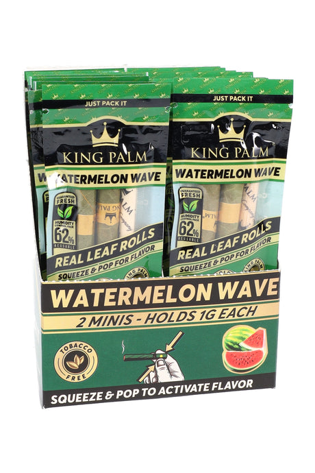 King Palm 2 Flavored Mini Rolls Display of 20 - RP356