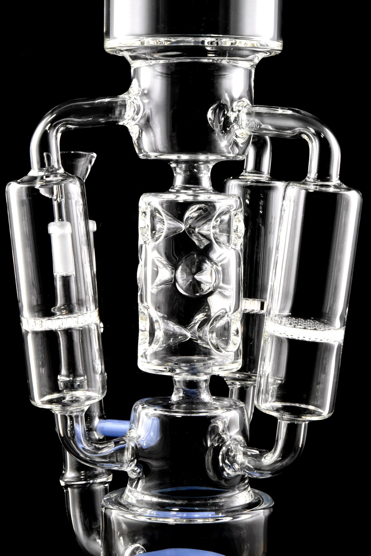 "The Behemoth" 20" Large Stemless GoG Honeycomb Recycler Water Pipe with Tree Showerhead Perc - WP3015