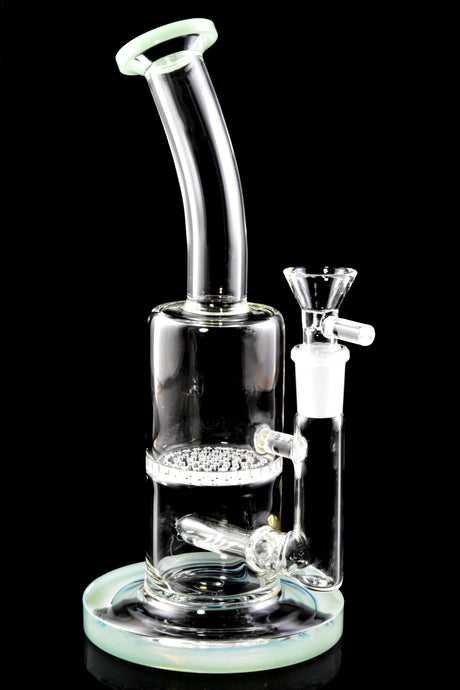 9" Small Stemless GoG Straight Shooter Water Pipe with Inline to Honeycomb Perc - WP2778