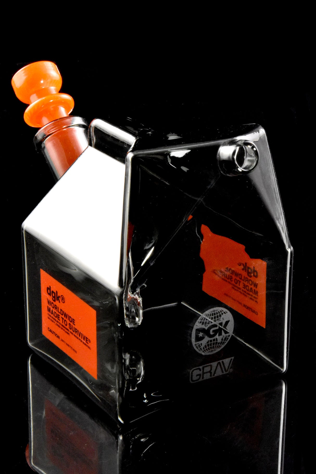 Grav DGK Made to Survive Milk Carton Bubbler - B1438