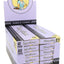 Blazy Susan 1¼ purple pre-rolled cones 12-count display, ultra-thin vegan GMO-free rolling paper packs.