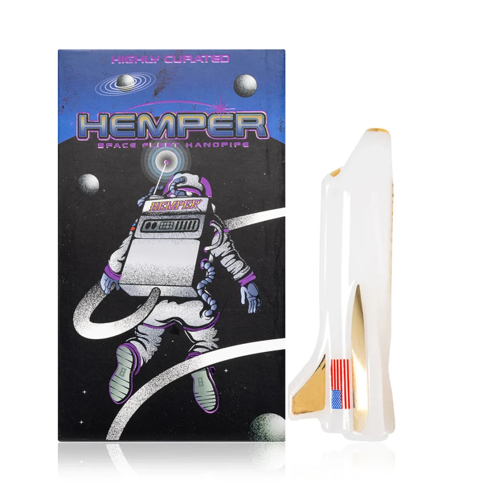 5" Hemper Space Shuttle Glass Hand Pipe – P3315
