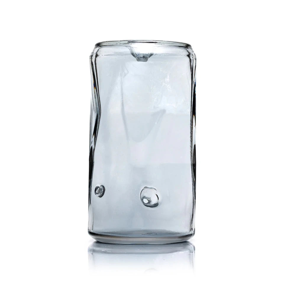 Hemper Crushed Can Glass Hand Pipe – 4.6″