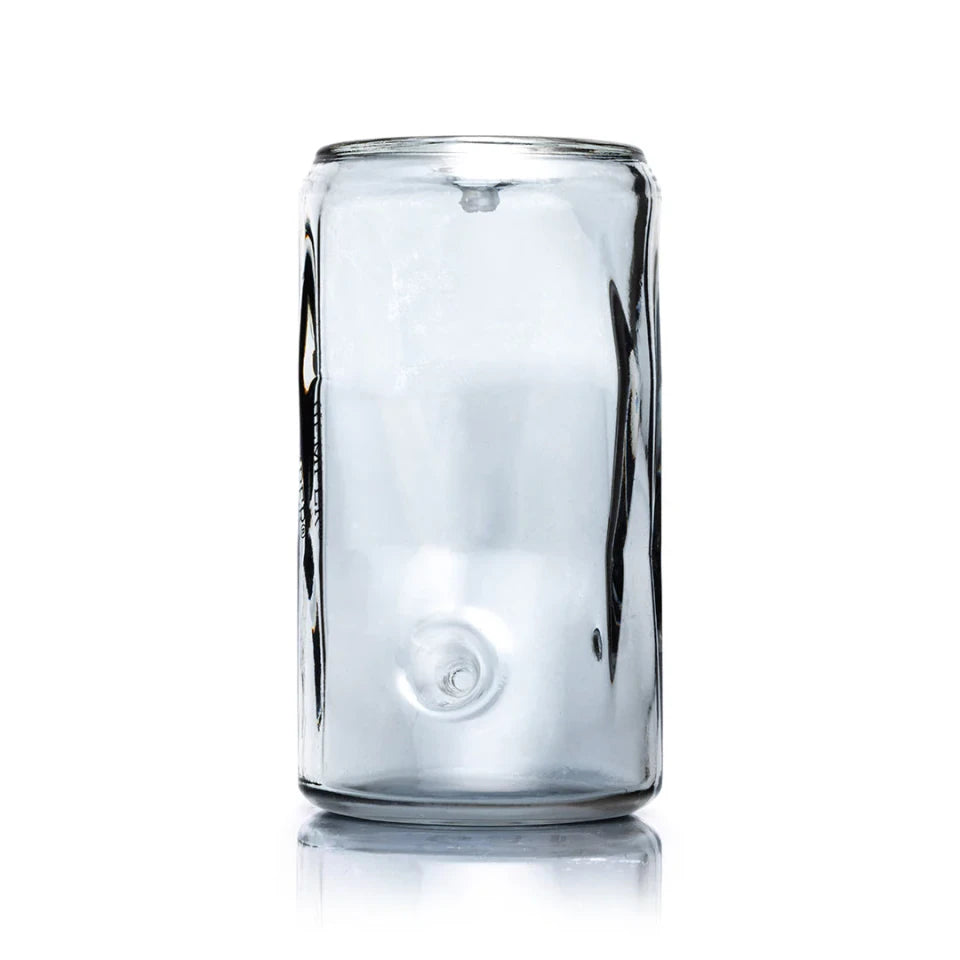 Hemper Crushed Can Glass Hand Pipe – 4.6″
