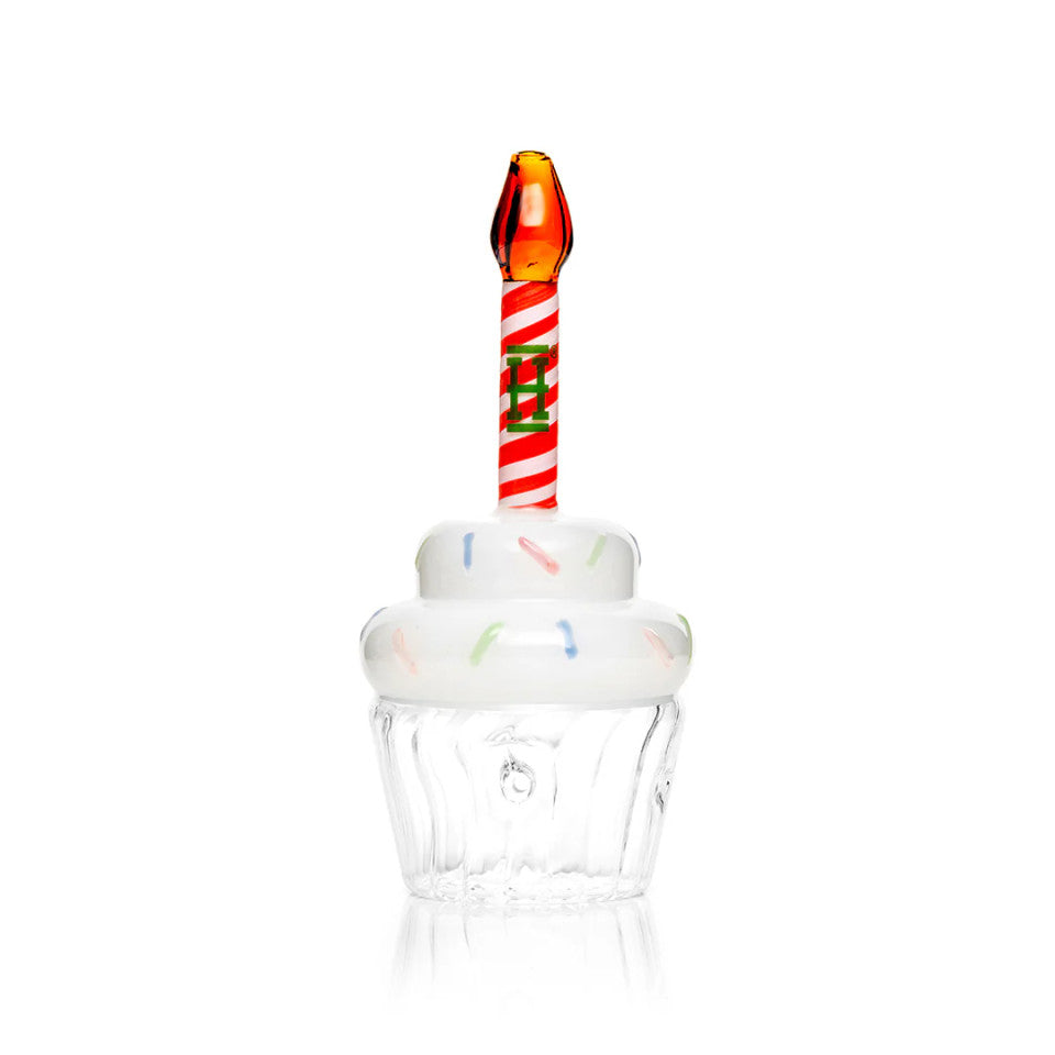 6" Hemper Cupcake Glass Hand Pipe – P3304