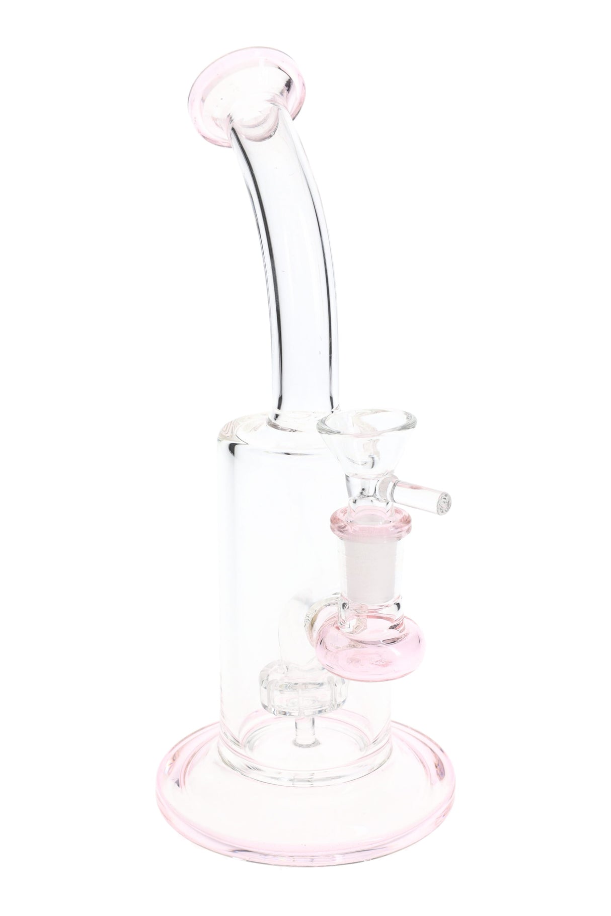 9" Small Stemless GoG Bent Neck Straight Shooter Water Pipe with Showerhead Perc - WP3132