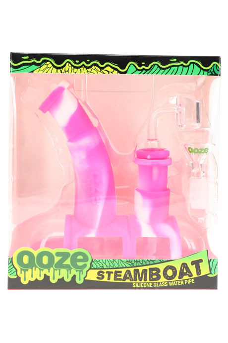 Ooze Steamboat Silicone/Glass Bubbler & Dab Rig - WP3240