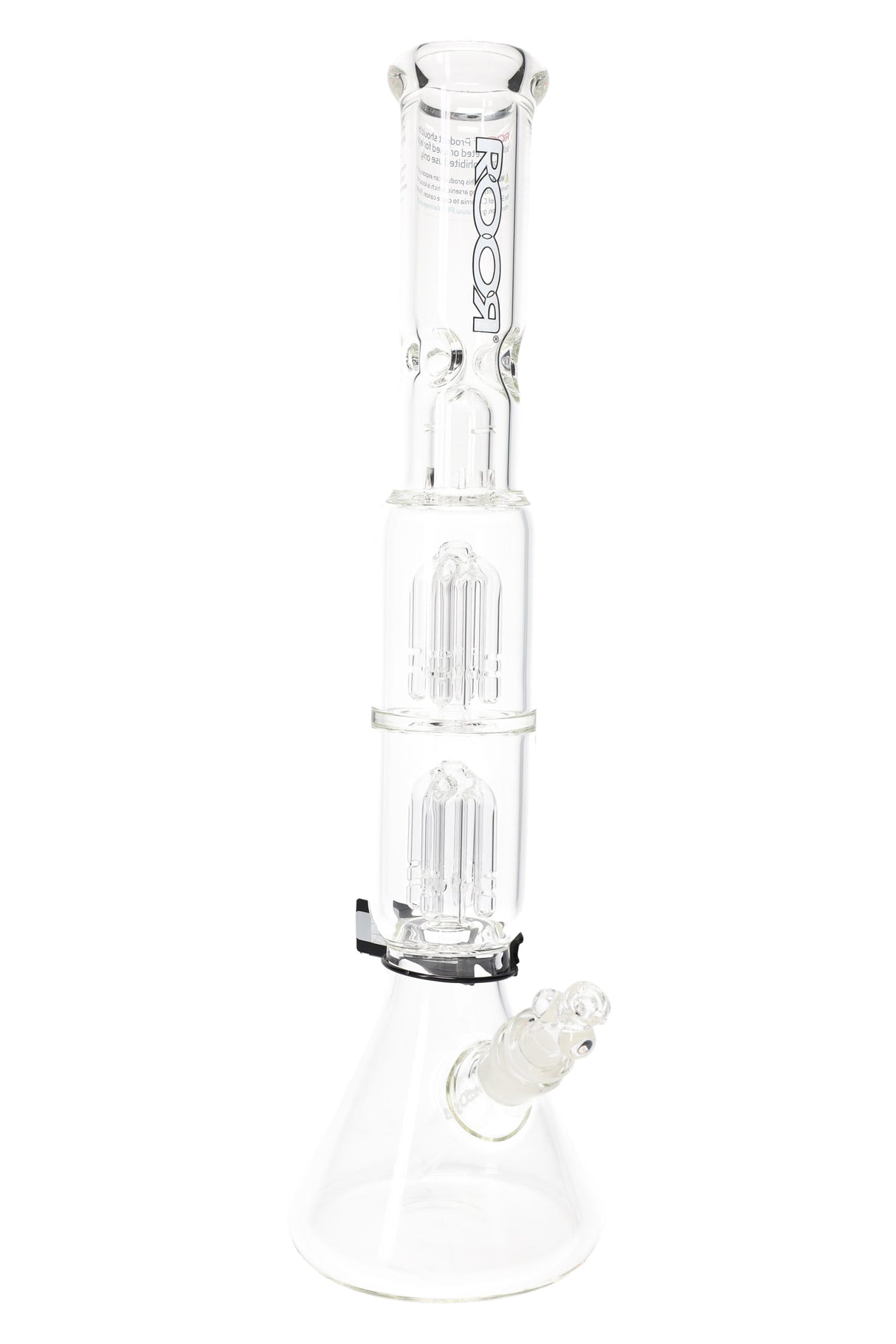 RooR Tech 17" Beaker 5mm Thick GoG Water Pipe with Double Tree Percs - WP2494