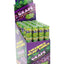 Cyclones Grape 75 mm hemp cones 24-tube display; pure toasted hemp cones with wooden tip, 2 per tube.