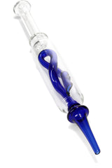 8.5" Twist Stem Glass Dab Straw - P3044