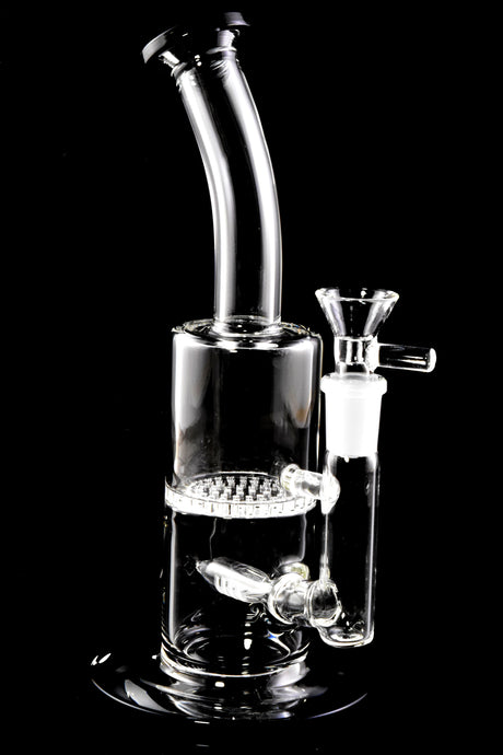 9" Small Stemless GoG Straight Shooter Water Pipe with Inline to Honeycomb Perc - WP2778