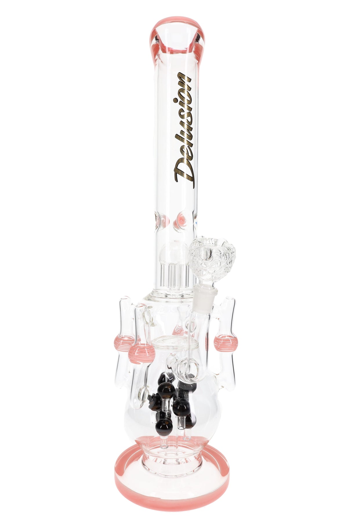 20" Delusion GoG Double Tree Perc Recycler Water Pipe - WP3236