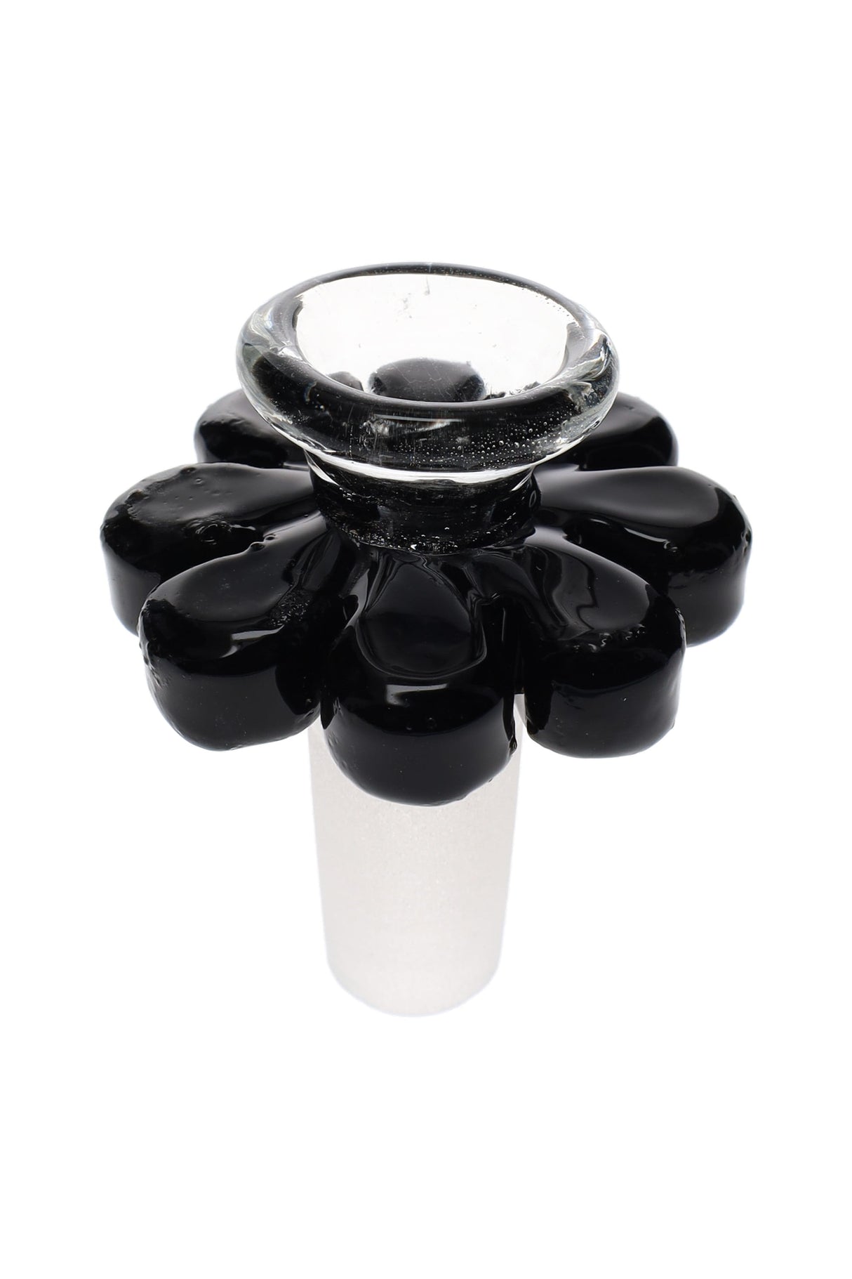 14.5mm Male Glass on Glass Flower Bowl - BS902