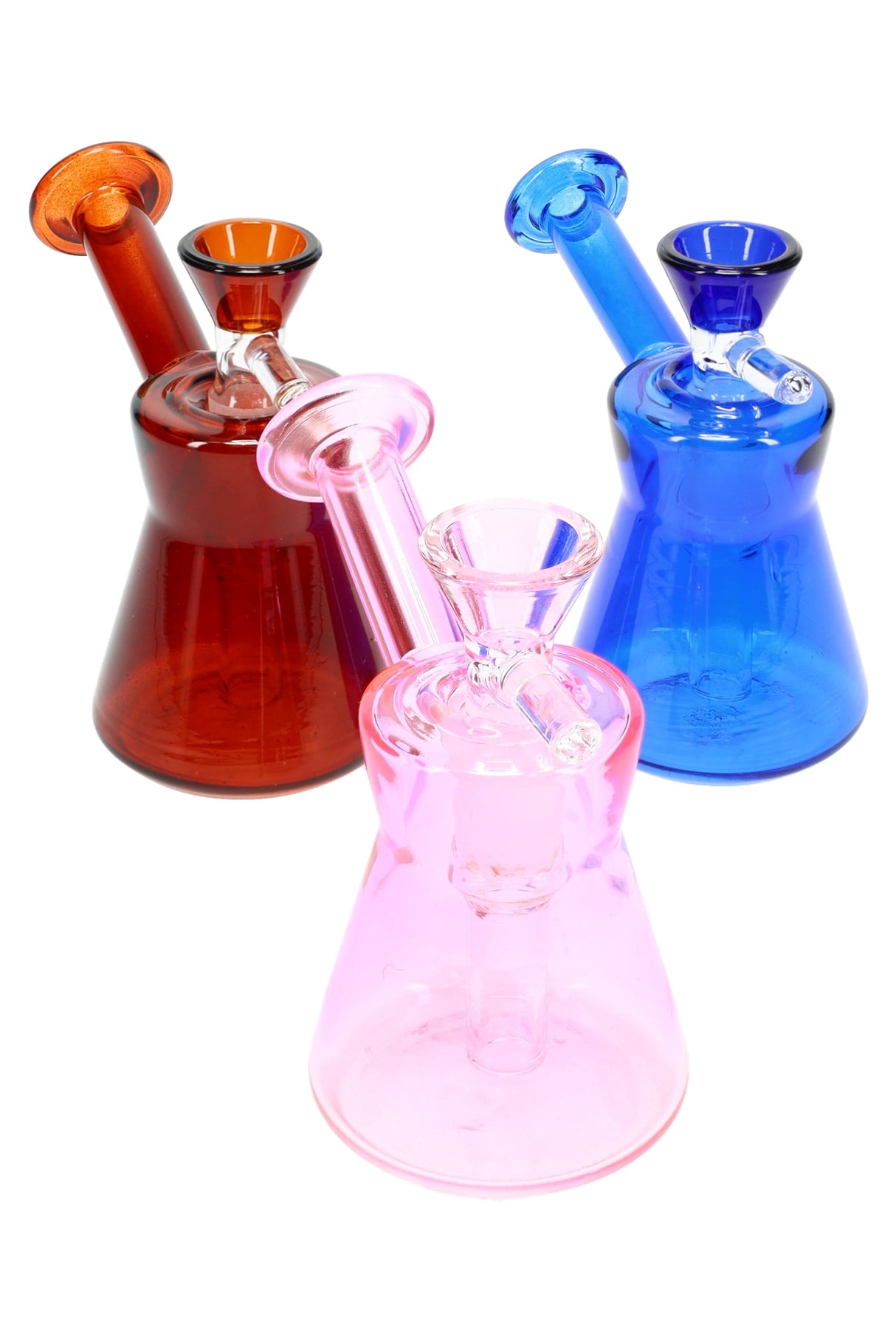 4" Mini Colored GoG Bubbler Water Pipe - B1488