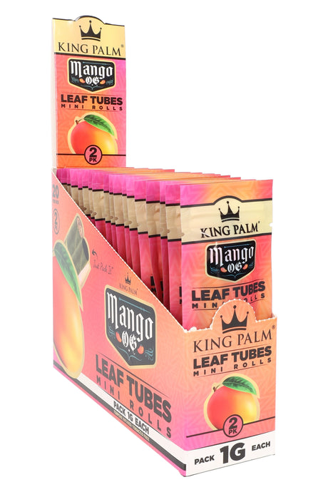 King Palm 2 Flavored Mini Rolls Display of 20 - RP356