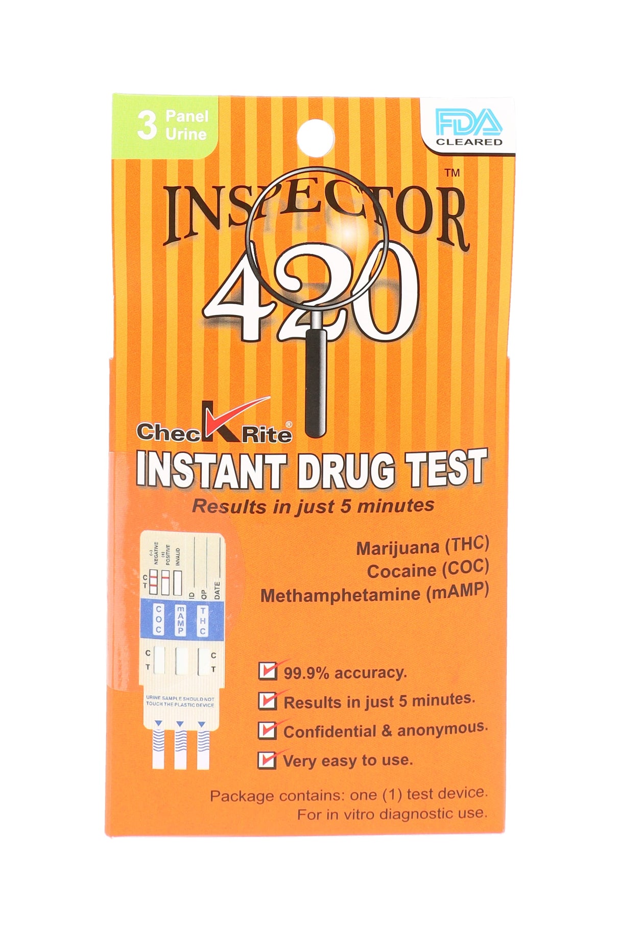 Inspector 420 3-Panel Drug Test Kit – DT120