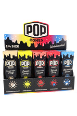 Pop 6 Assorted Flavor 2.0 1 1/4" Pre-Rolled Cones Display of 25 - RP364