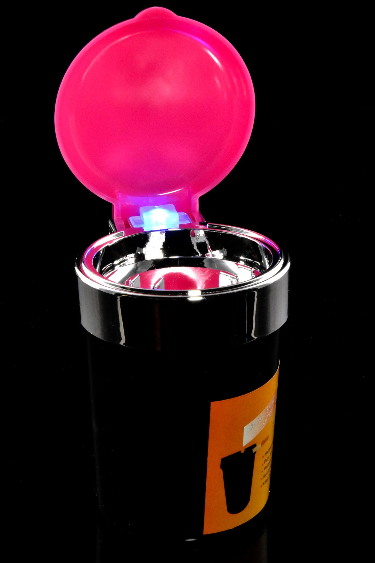 Plastic Butt Bucket Extinguishing Car Ashtray with LED Light - M0483