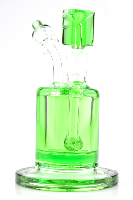 7" Small Fluid Filled Colorful Glass on Glass Water Pipe - WP3101