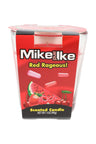 Mike and Ike Red Rageous! scented candle, vivid red wax 3-oz tumbler with candies, watermelon and berry artwork