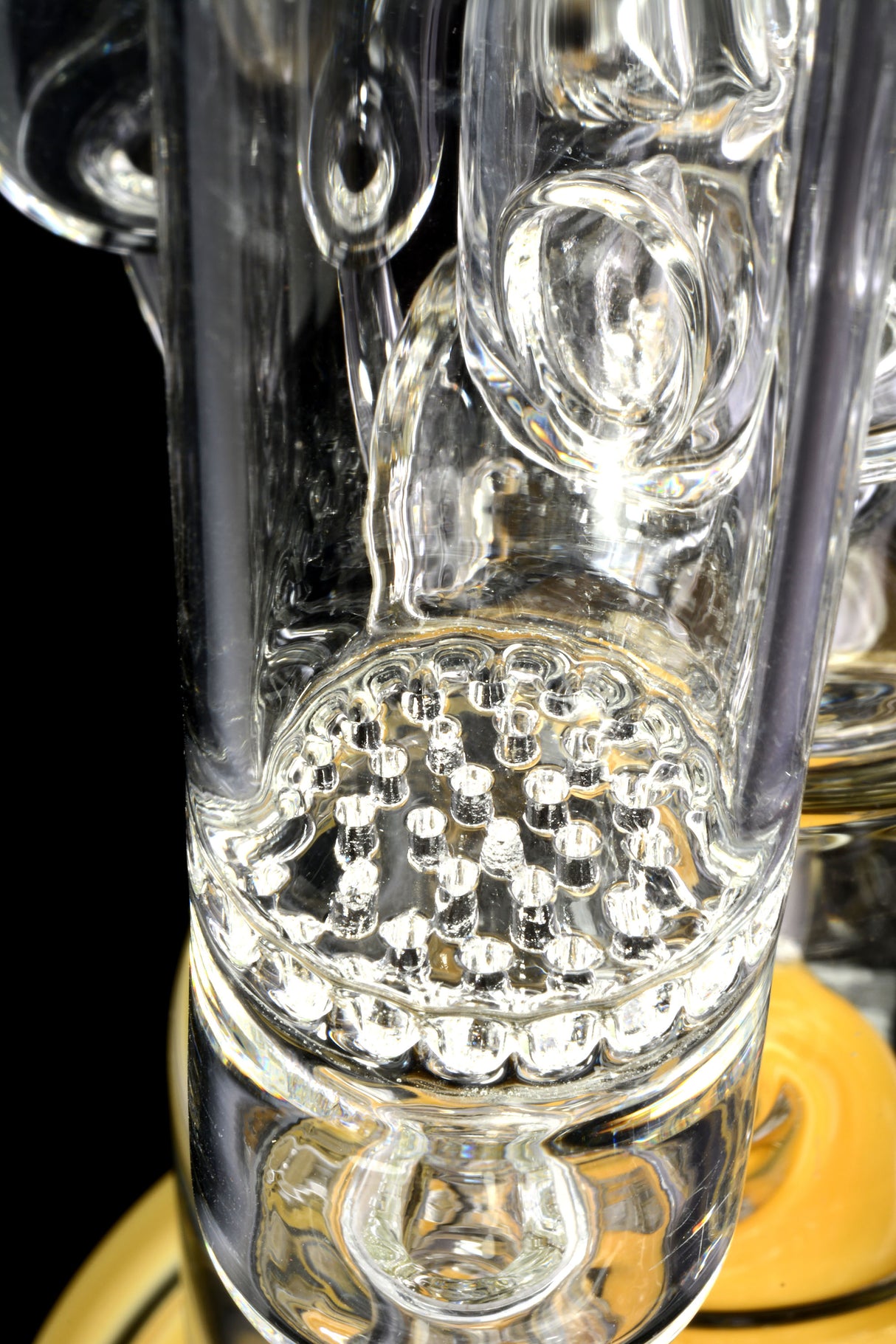 "The Behemoth" Large Glass Triple Honeycomb Recycler Water Pipe with Tree Perc - WP2562