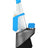 Blue Travel Pack on Peak Pro with matching silicone mouthpiece and backpack plus Oculus carb cap for viewing vapor.