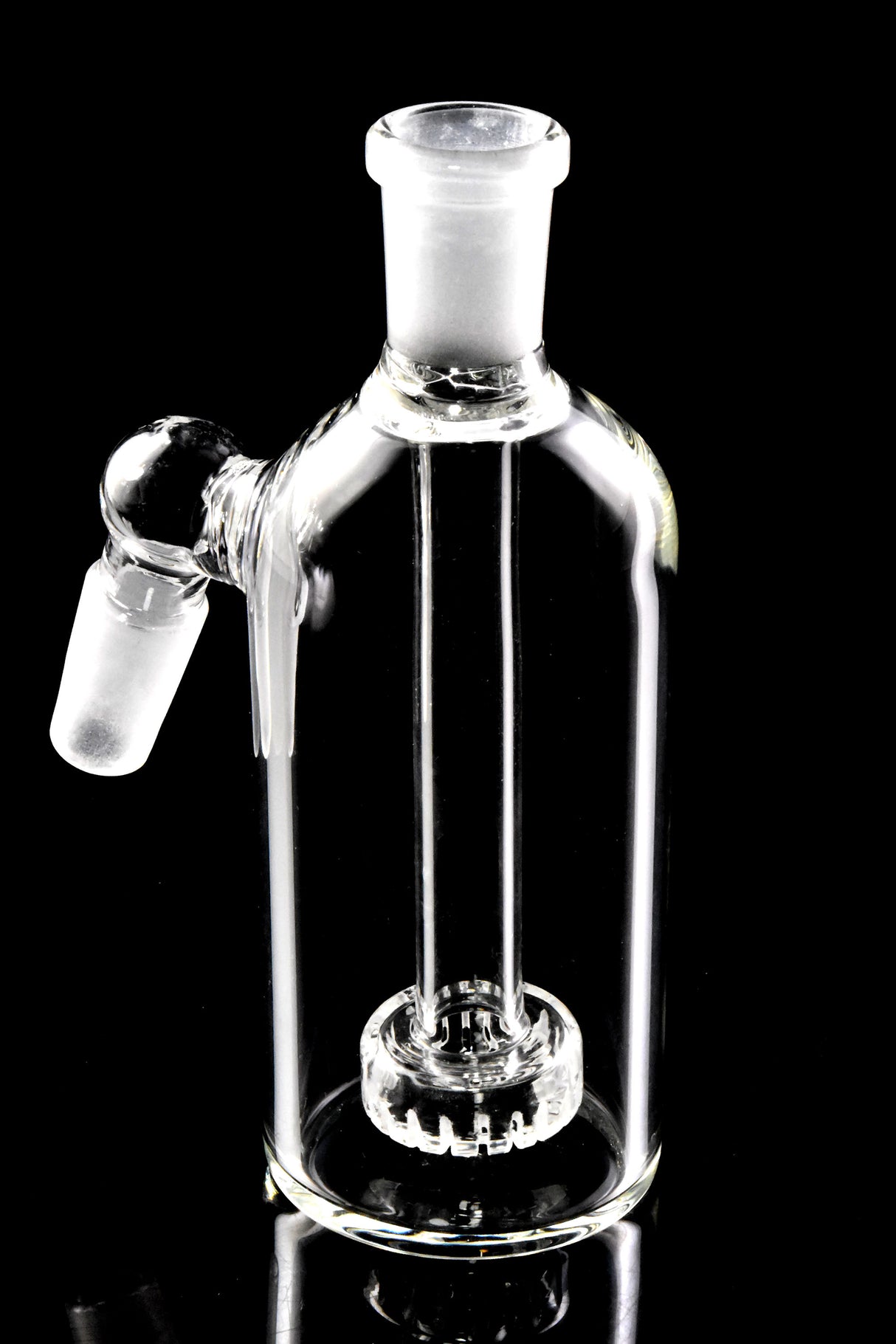 14.5mm Male to Female 45 Degree Glass Ash Catcher with Showerhead Perc - BS693