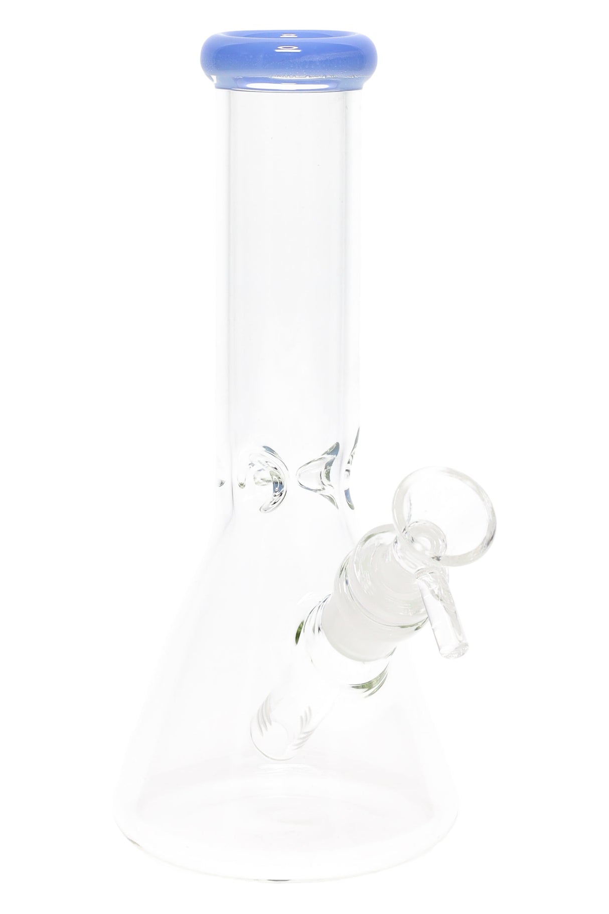 8" Small Colored Glass on Glass Beaker Water Pipe - WP2346