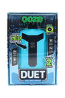 Blue Ooze Duet 510 battery packaged with warranty icon and specs: digital screen and 2 g capacity.